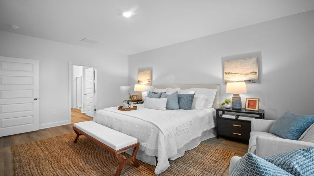 Representative furnished interior of a home built from the Cantey-exp by D.R. Horton in The Lakes at North Glynn, Brunswick (Image 17).
