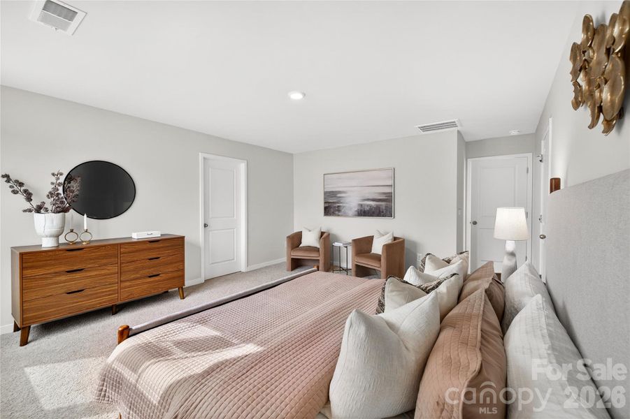 Furnished interior view inside a new home in Reedy Creek Preserve, Charlotte (Image 15).
