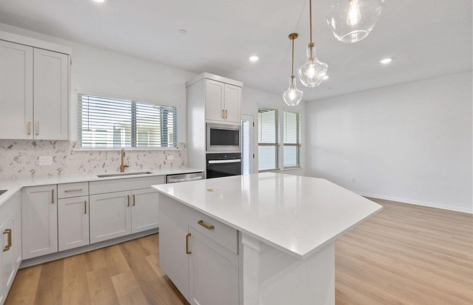 Furnished interior view inside a new home in Whitestone Preserve, Cedar Park (Image 4).