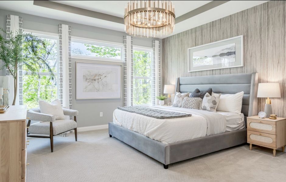 Representative furnished interior of a home built from the Wilmington by Fischer Homes in Savannah Lakes, Hiram (Image 8).