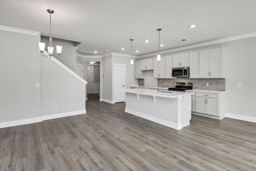 Furnished interior view inside a new home in Lake Carolina Townhomes, Columbia (Image 11).