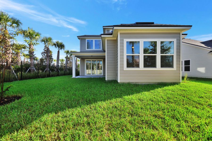 Representative exterior details of a home built from the Palmetto by Riverside Homes in Mariposa at EverRange, Jacksonville (Image 31).