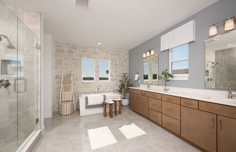 Representative furnished interior of a home built from the Roseland by Pulte Homes in Riversong, Parrish (Image 8).