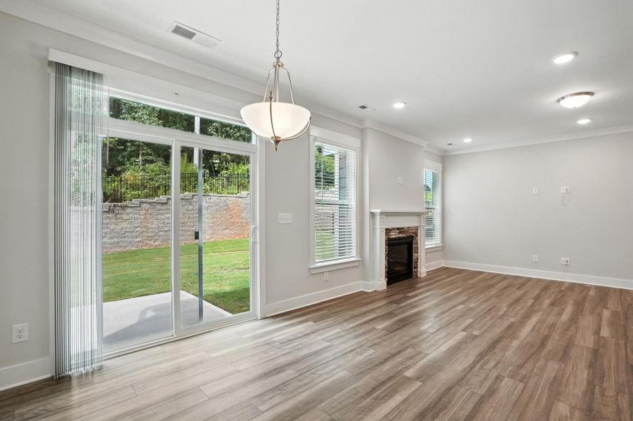 Spacious, unfurnished interior of a new home in Villas at Prestwick, Mooresville (Image 24). Spacious, unfurnished interior of a new home in Villas at Prestwick, Mooresville (Image 24).