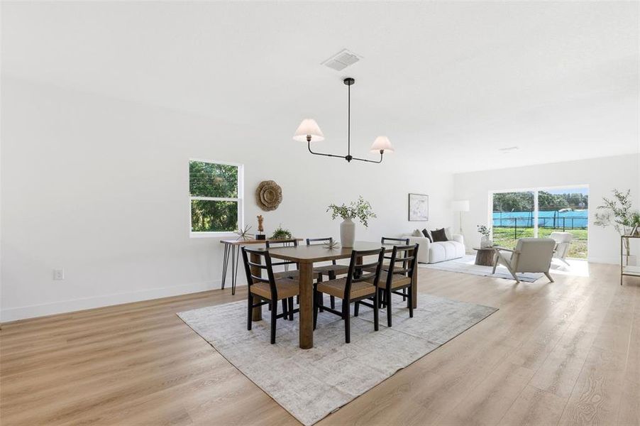 Furnished interior view inside a new home in , Leesburg (Image 4).