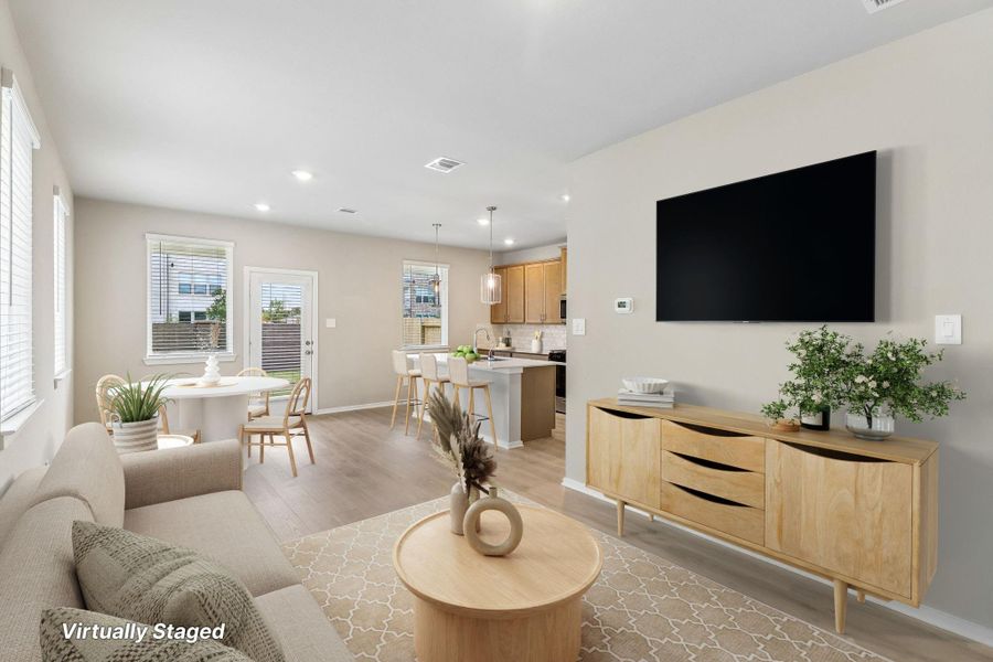 Furnished interior view inside a new home in Parkway Commons - City Series, Missouri City (Image 16).