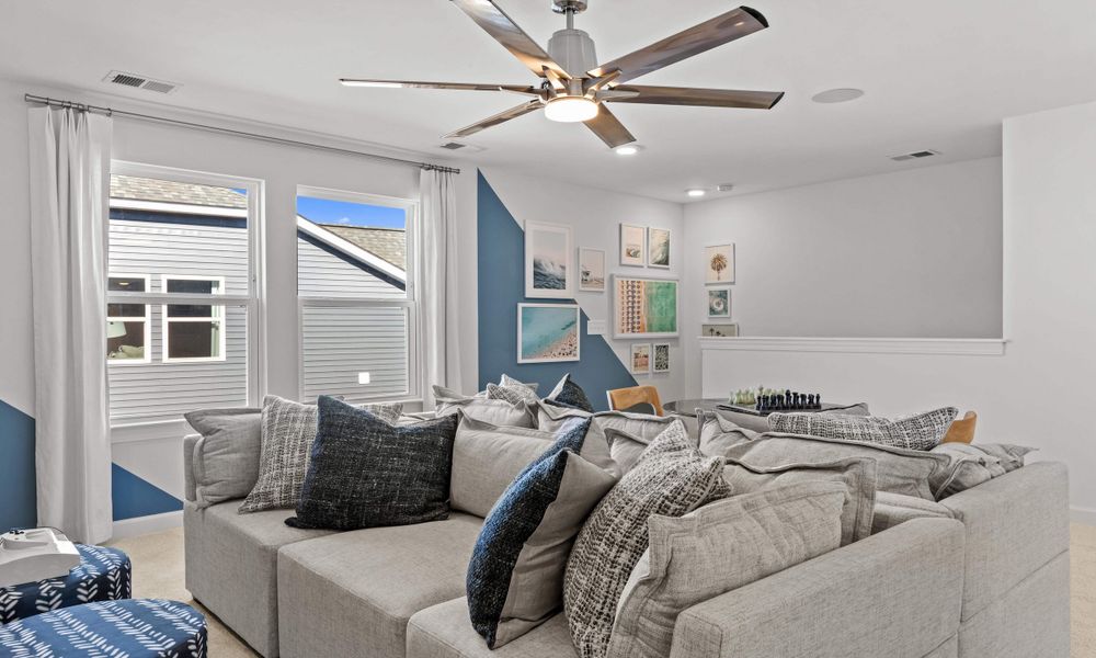 Representative furnished interior of a home built from the The Longboard by Chesapeake Homes in Bridgewater - Shorehaven Village, Little River (Image 48).