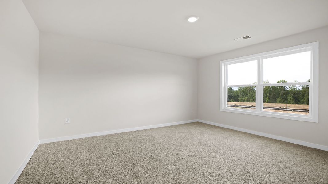 Representative unfurnished interior of a home built from the BERKSHIRE by D.R. Horton in Sycamore Cove, Woodruff (Image 23).