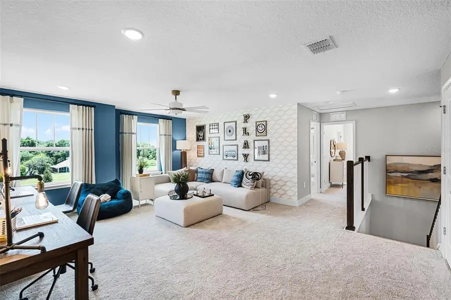 Furnished interior view inside a new home in Eden Crest, Apopka (Image 4). Furnished interior view inside a new home in Eden Crest, Apopka (Image 4).