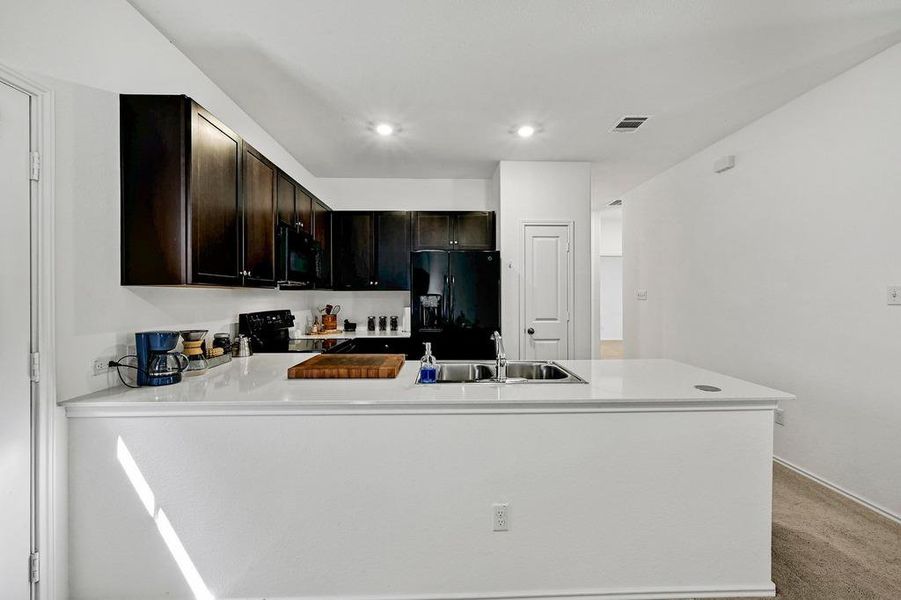Furnished interior view inside a new home in Thunder Rock: Classic Collection, Marble Falls (Image 3). Furnished interior view inside a new home in Thunder Rock: Classic Collection, Marble Falls (Image 3).