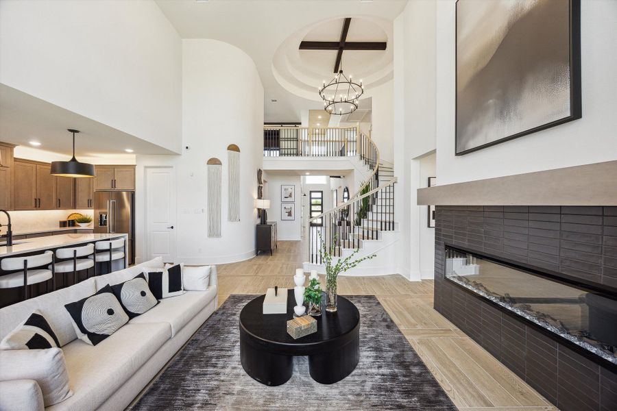 Furnished interior view inside a new home in The Woodlands Hills, Willis (Image 7). Furnished interior view inside a new home in The Woodlands Hills, Willis (Image 7).