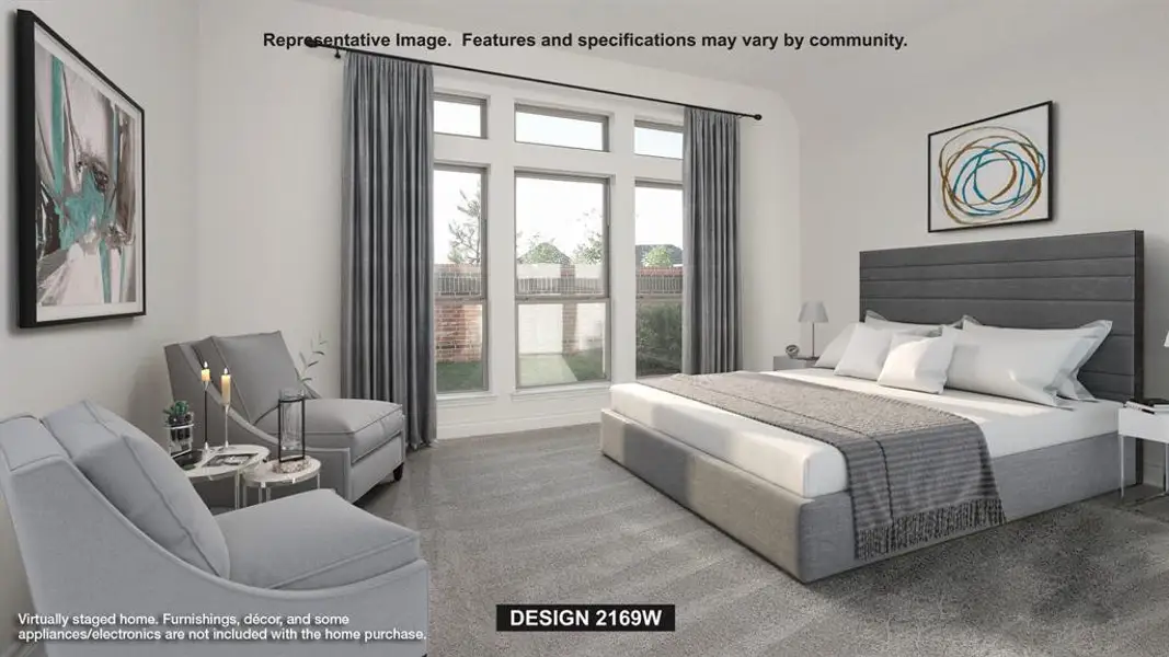 Furnished interior view inside a new home in Devonshire, Forney (Image 6).