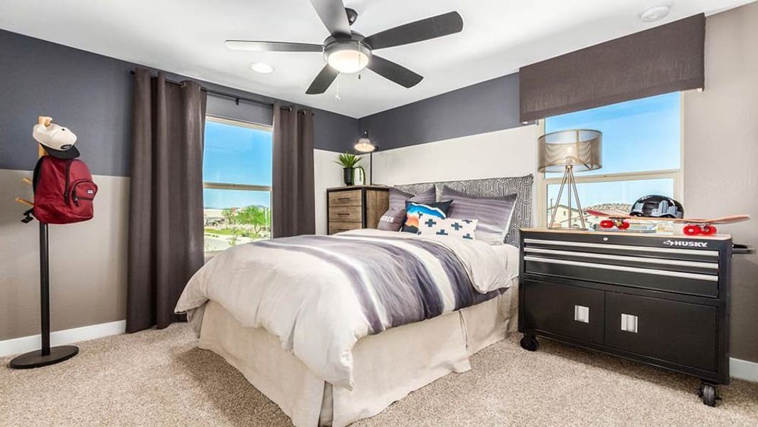 Representative furnished interior of a home built from the 40R3 by Taylor Morrison in Los Cielos at Rancho Mercado, Surprise (Image 27).