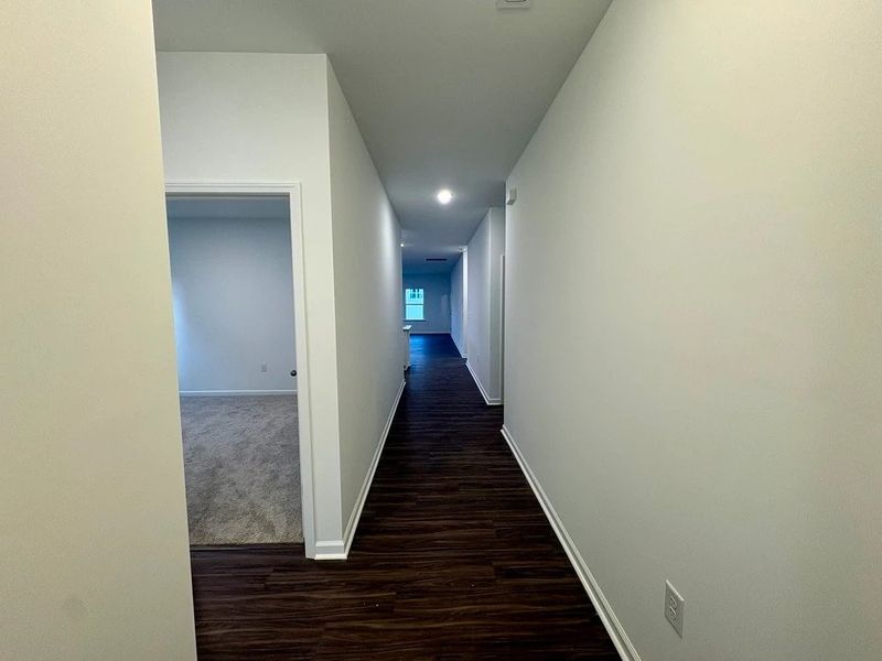 Foyer - An entry with sleek tones and flair.