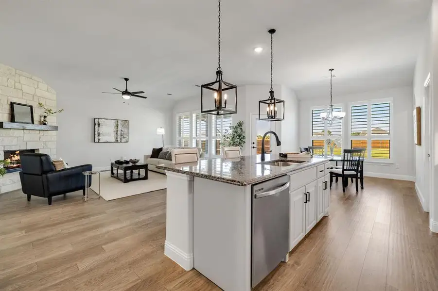 Furnished interior view inside a new home in Lovers Landing, Forney (Image 6).