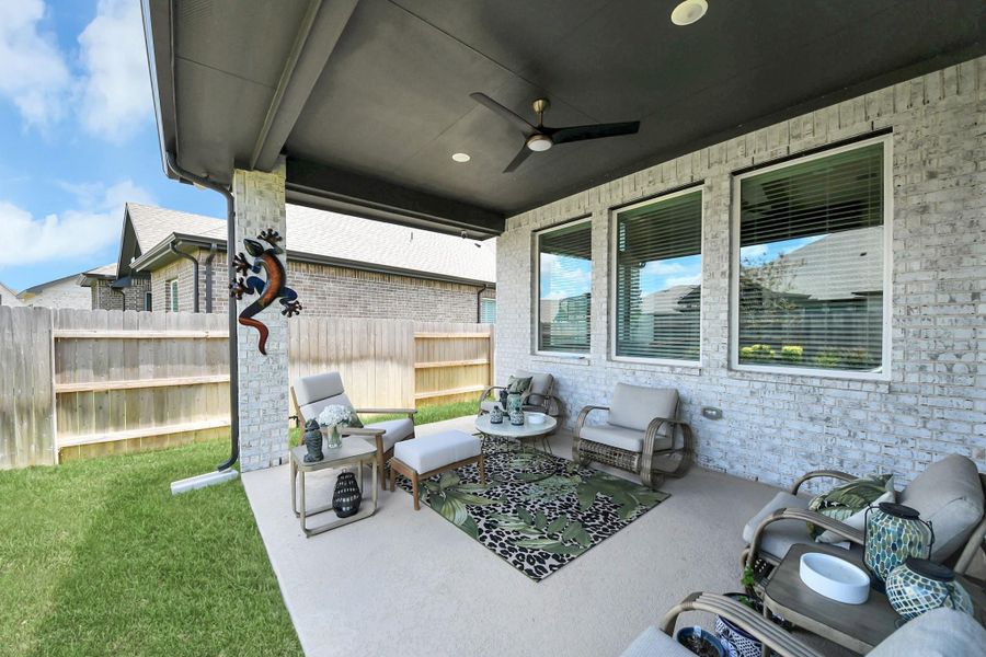 Relax and enjoy an evening on the patio Relax and enjoy an evening on the patio