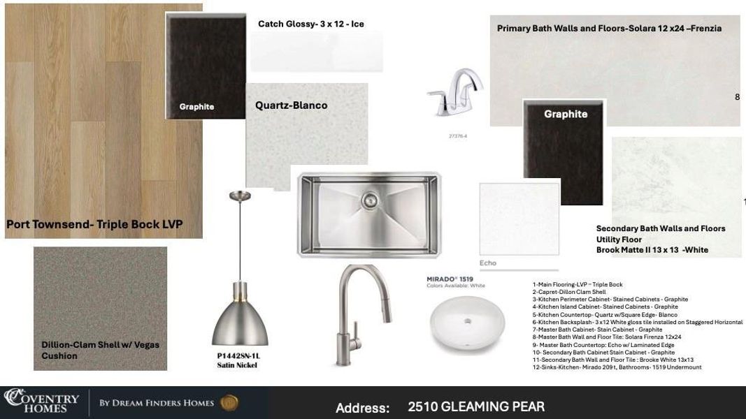 Sample of building materials used in homes in Pomona, Manvel (Image 4).