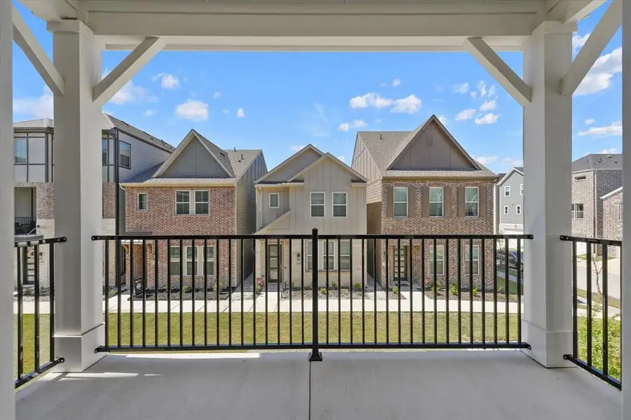 Exterior details and patio area of a home in Tenison Village at Buckner Terrace, Dallas (Image 4).