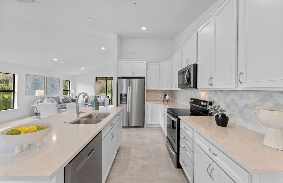 Well appointed kitchen with ample storage