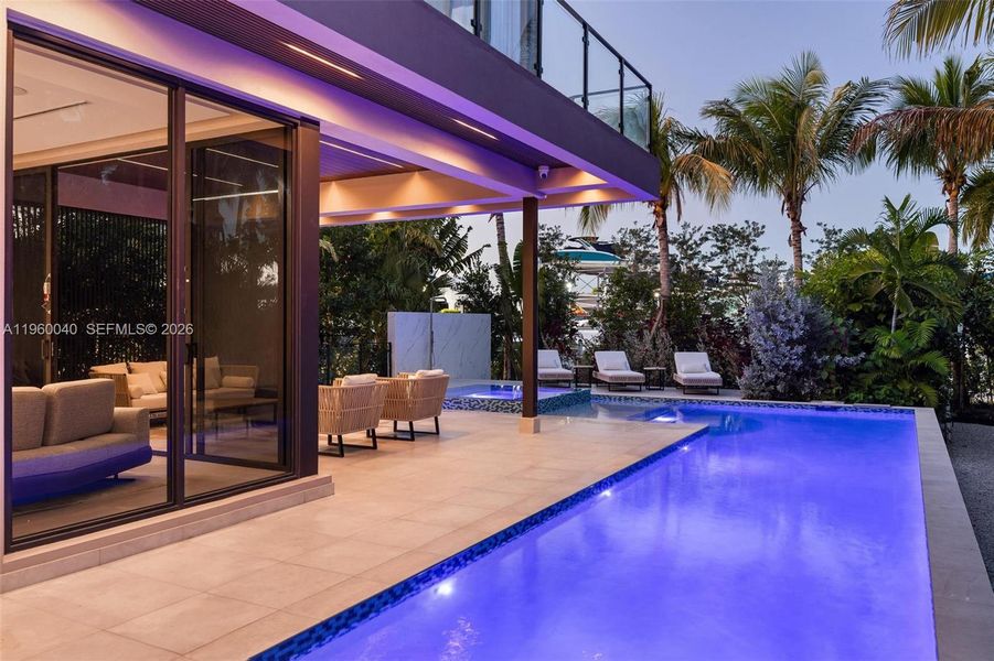 Exterior details and patio area of a home in , Miami (Image 22). Exterior details and patio area of a home in , Miami (Image 22).