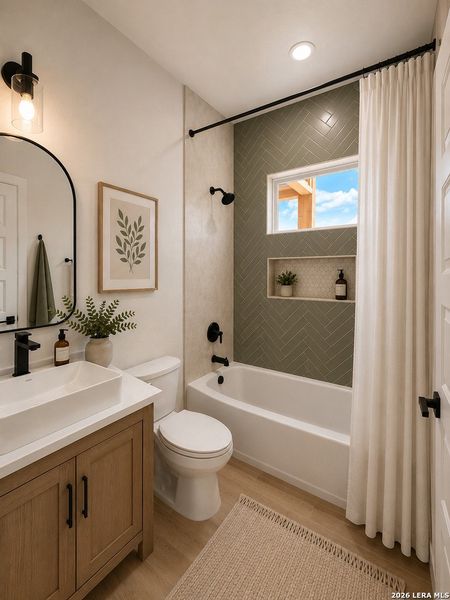 Furnished interior view inside a new home in , La Vernia (Image 10).