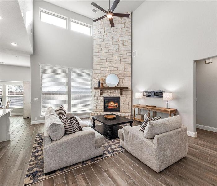 Furnished interior view inside a new home in The Lakes at Parks of Aledo, Aledo (Image 30).