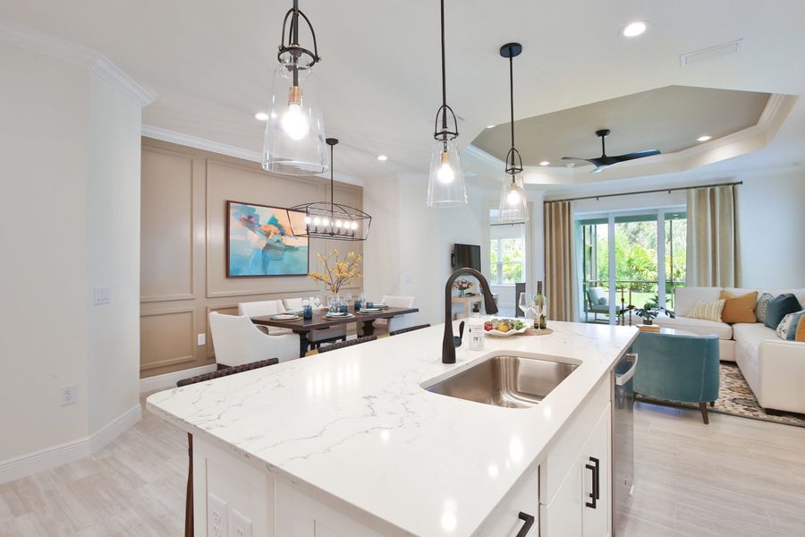 Representative furnished interior of a home built from the Tidewinds 2 by Neal Communities in Boca Royale Golf & Country Club at Wellen Park, Englewood (Image 9).