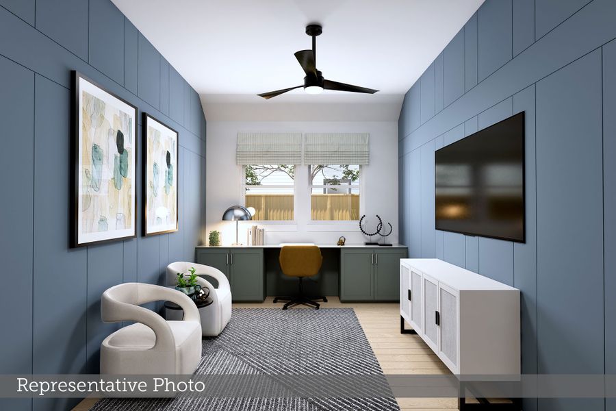 Furnished interior view inside a new home in Creekshaw – Classic, Royse City (Image 5).