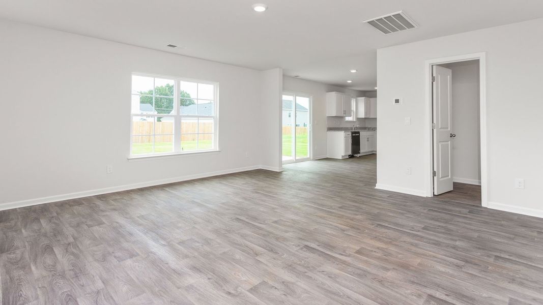Representative unfurnished interior of a home built from the Kyle by D.R. Horton in Foxtail, Yadkinville (Image 20).
