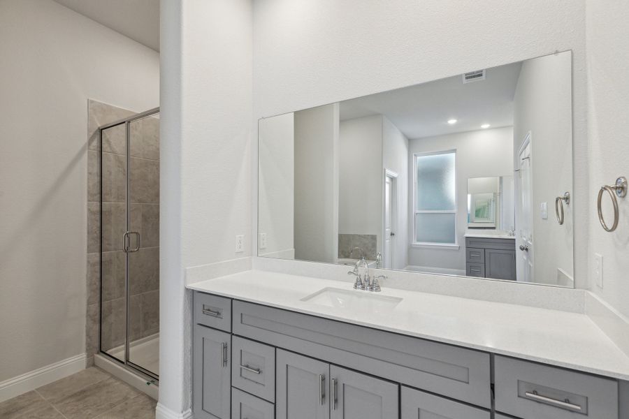 Representative furnished interior of a home built from the Barcelona II by Megatel Homes in Bellagio, Forney (Image 5). Representative furnished interior of a home built from the Barcelona II by Megatel Homes in Bellagio, Forney (Image 5).