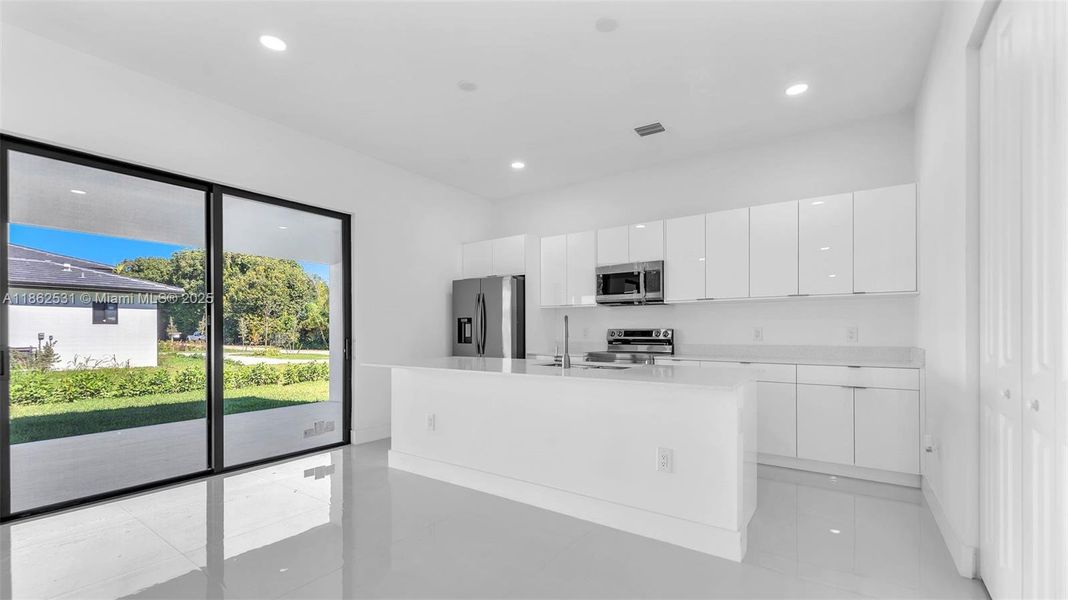 Furnished interior view inside a new home in , Miami (Image 6).