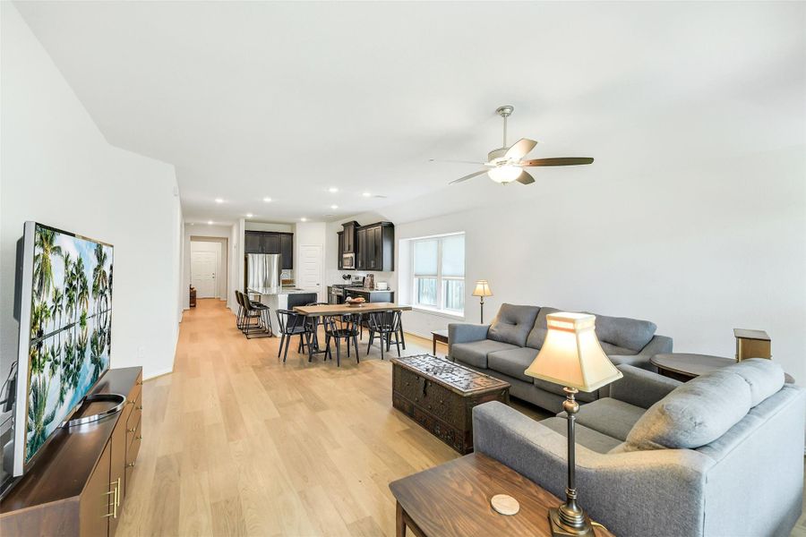 Furnished interior view inside a new home in Bridgeland Creekland Village, Cypress (Image 9). Furnished interior view inside a new home in Bridgeland Creekland Village, Cypress (Image 9).