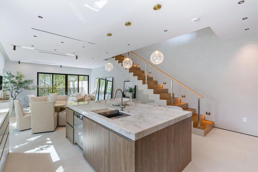 Furnished interior view inside a new home in , Miami (Image 11).