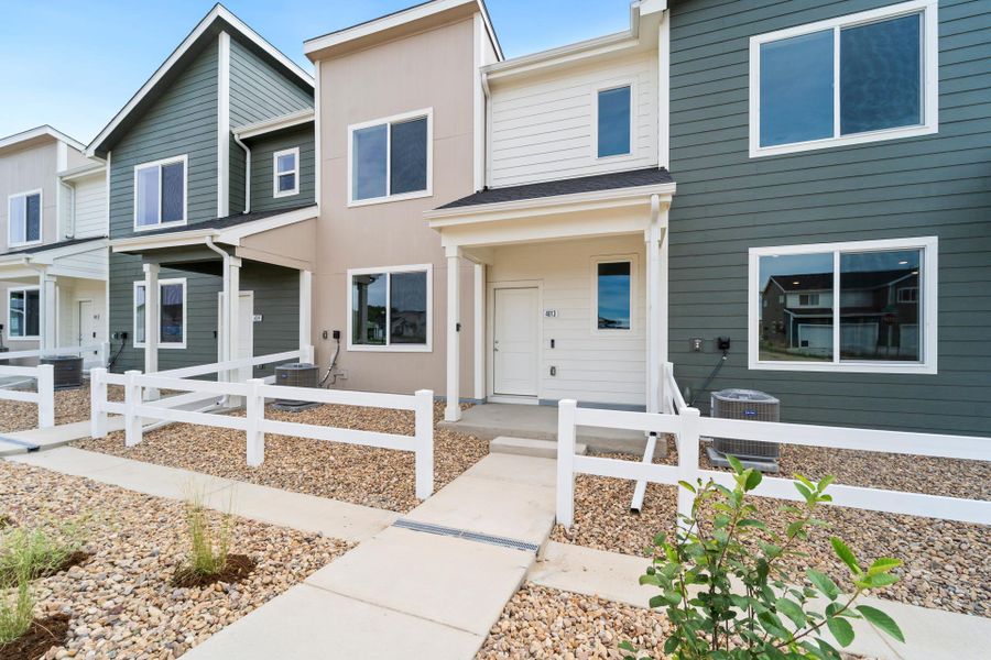 Exterior details and patio area of a home in Liberty Draw, Evans (Image 3).