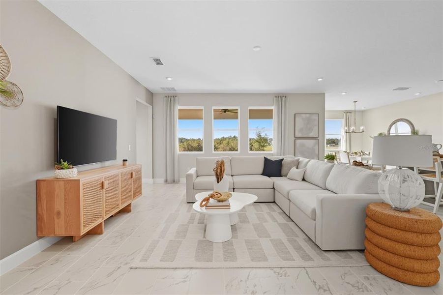 Furnished interior view inside a new home in Waterbrooke, Clermont (Image 16).