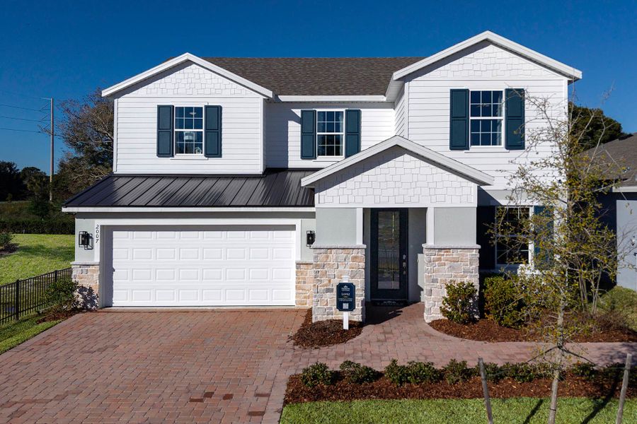 Lopez elevation 2 with optional stone Lopez elevation 2 with optional stone