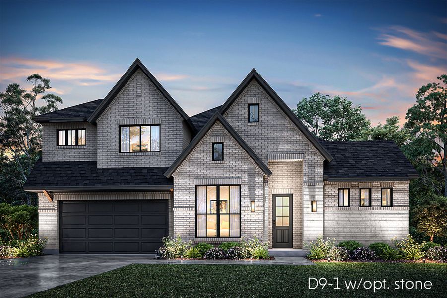 Representative exterior photo of a completed home built from the Alexander by John Houston Homes in Serenity Estates - 1 Acre Lots, Lorena, TX (Image 7).