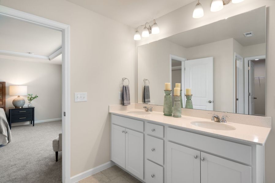 Representative furnished interior of a home built from the Voyageur by Mattamy Homes in McAlister Creek, Clayton (Image 20).