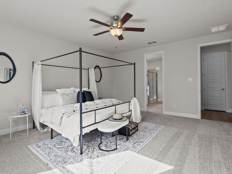 Furnished interior view inside a new home in Ladera, San Antonio (Image 28).