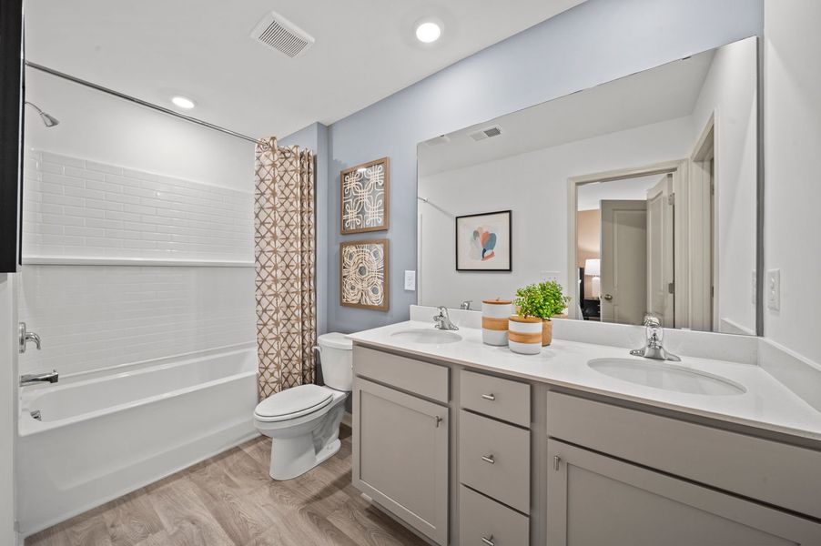 Furnished interior view inside a new home in Champions Village at Cherry Hill, Pendleton (Image 19).