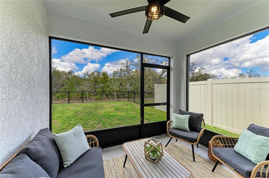 Exterior details and patio area of a home in Rye Crossing, Parrish (Image 3).