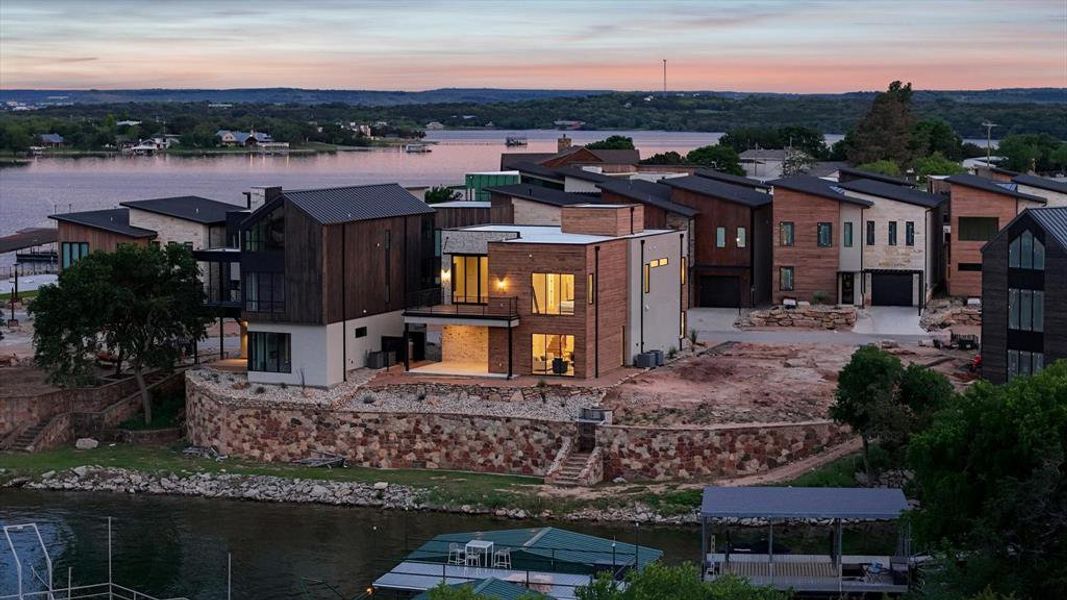 Exterior details and patio area of a home in , Graford (Image 26).
