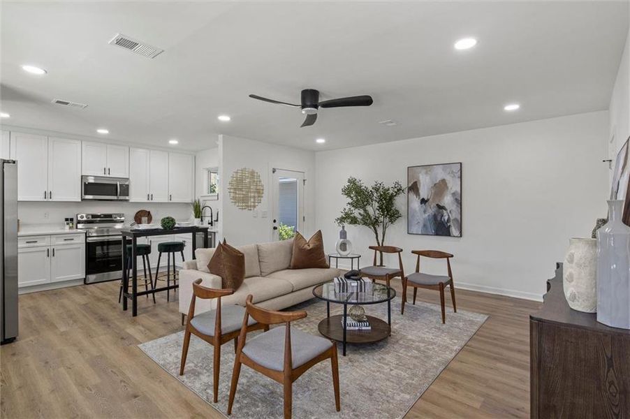 Furnished interior view inside a new home in , Fairburn (Image 6). Furnished interior view inside a new home in , Fairburn (Image 6).