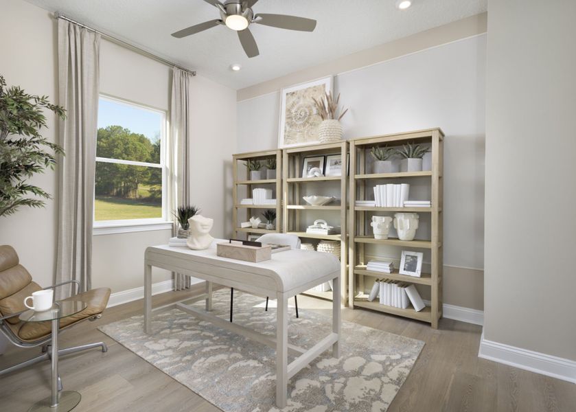 Representative furnished interior of a home built from the Lucia by Mattamy Homes in RiverTown - WaterSong, St. Johns (Image 12). Representative furnished interior of a home built from the Lucia by Mattamy Homes in RiverTown - WaterSong, St. Johns (Image 12).