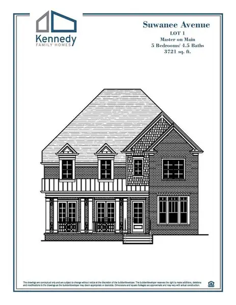 Exterior rendering of this home design in , Suwanee, GA (Image 4). Exterior rendering of this home design in , Suwanee, GA (Image 4).