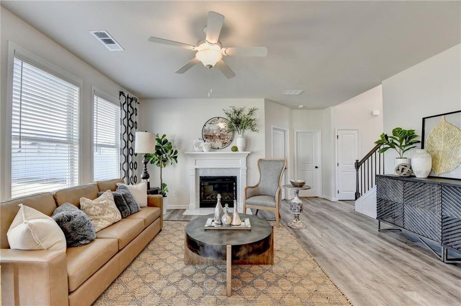 Furnished interior view inside a new home in , Auburn (Image 39).