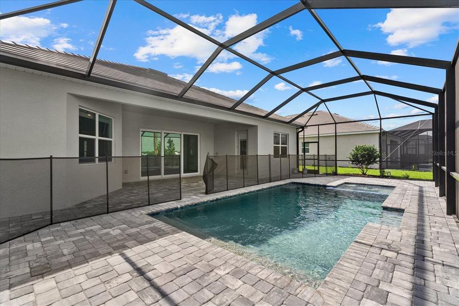 Exterior details and patio area of a home in Calusa Country Club, Lakewood Ranch (Image 3).