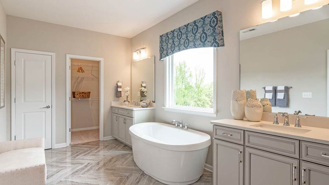 Representative furnished interior of a home built from the London by Taylor Morrison in Walden Woodlands, Huntersville (Image 10). Representative furnished interior of a home built from the London by Taylor Morrison in Walden Woodlands, Huntersville (Image 10).