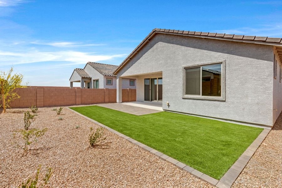 Exterior details and patio area of a home in Oasis At Rocking K, Vail (Image 10).