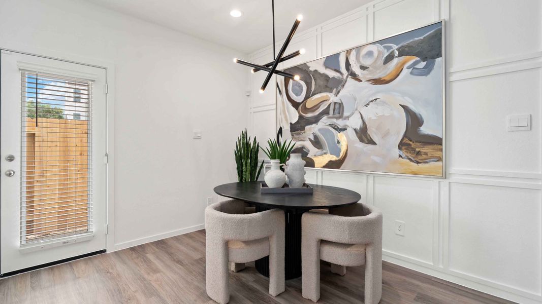 Furnished interior view inside a new home in Alaia Crossing, Houston (Image 6). Furnished interior view inside a new home in Alaia Crossing, Houston (Image 6).